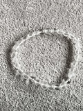 Bracelet perles transparentes pierres naturelles élastique quartz clair