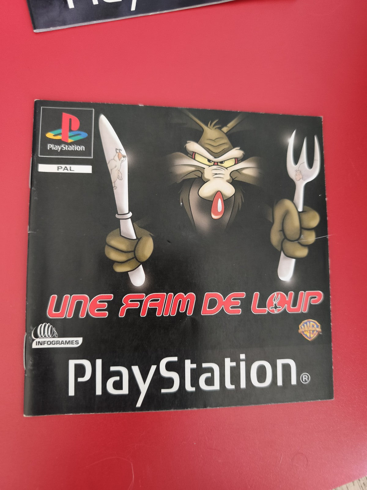 Notice originale seule pour PS1 Une faim de loup manuel jeu PlayStation français
