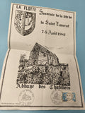 Ancienne enveloppe Abbaye des Chateliers 1982 timbre oblitéré philatélie