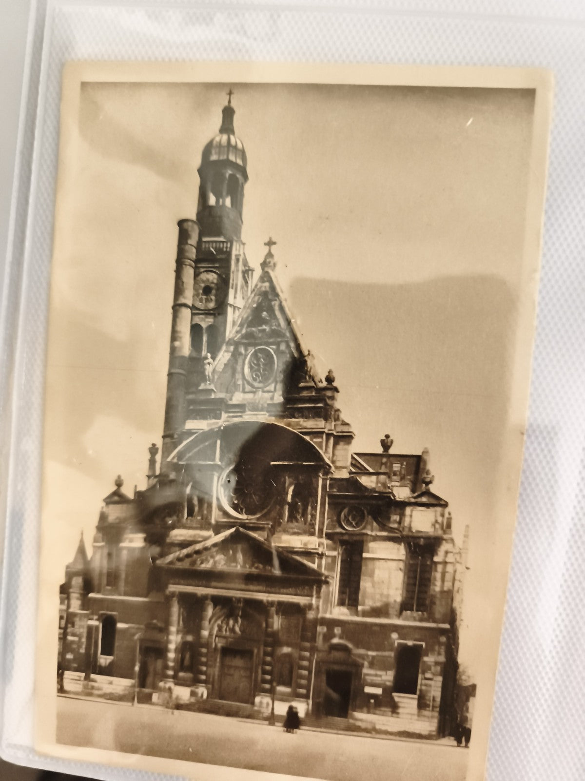 Carte postale ancienne église Paris style baroque CPA photo vintage