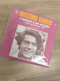 Vinyle 45 tours Massimo Ranieri L?amore è un attimo Eurovision 71 pochette rose