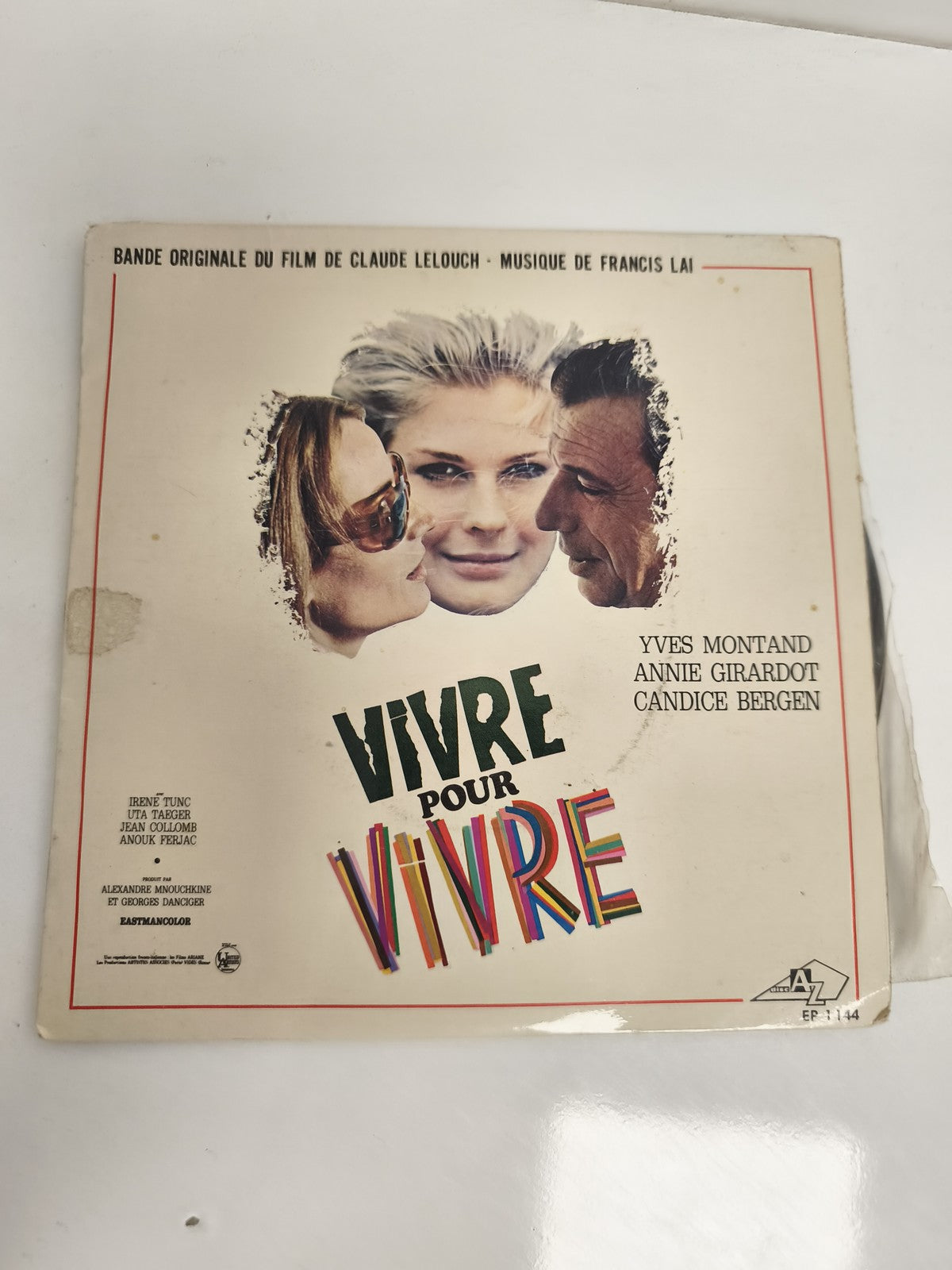 Vinyle 45 tours Vivre pour Vivre BOF Claude Lelouch Francis Lai AZ EP 114