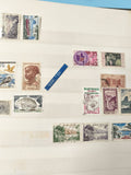 Lot anciens timbres oblitérés France DOM-TOM colonies, collection philatélie