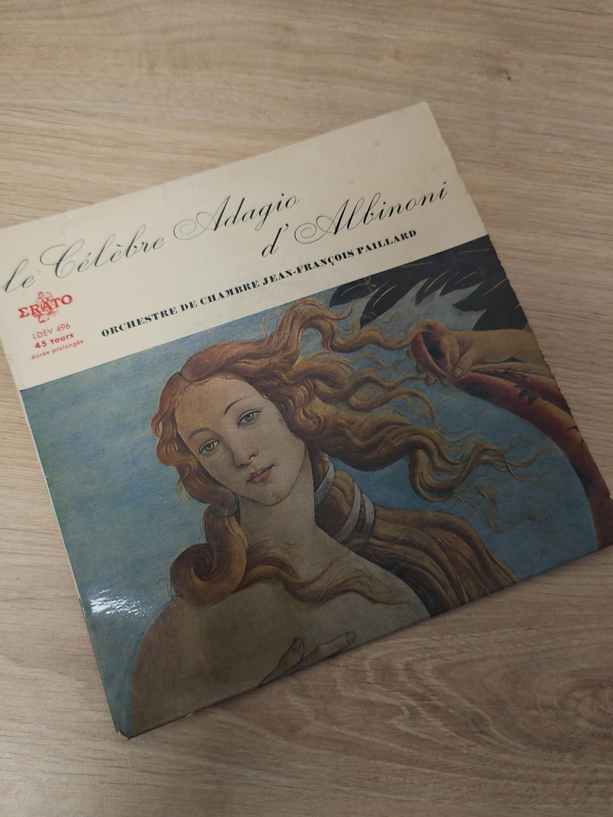 Vintage 45 tours vinyle ancien Adagio d?Albinoni disque rétro collection