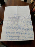 Lettre manuscrite ancienne 1948 destinée à Geneviève vintage écriture bleue