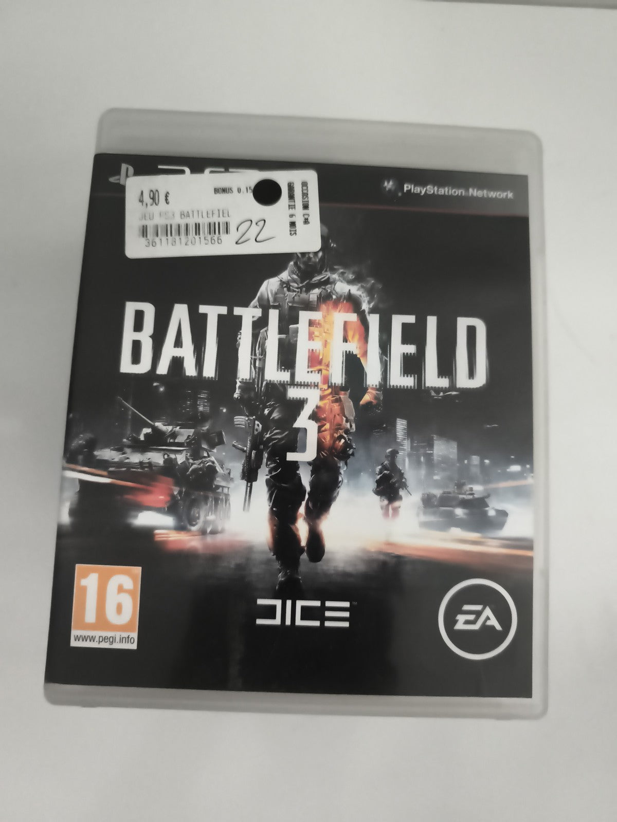 Jeu PS3 Battlefield 3 boîte seule PlayStation DICE EA FPS guerre