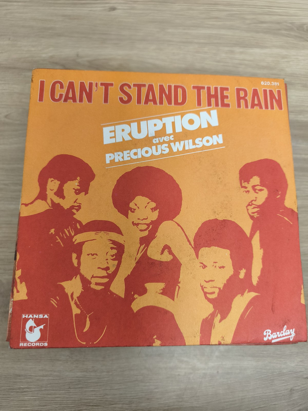 Vinyle 45 tours Eruption avec Precious Wilson I Can't Stand The Rain pochette or