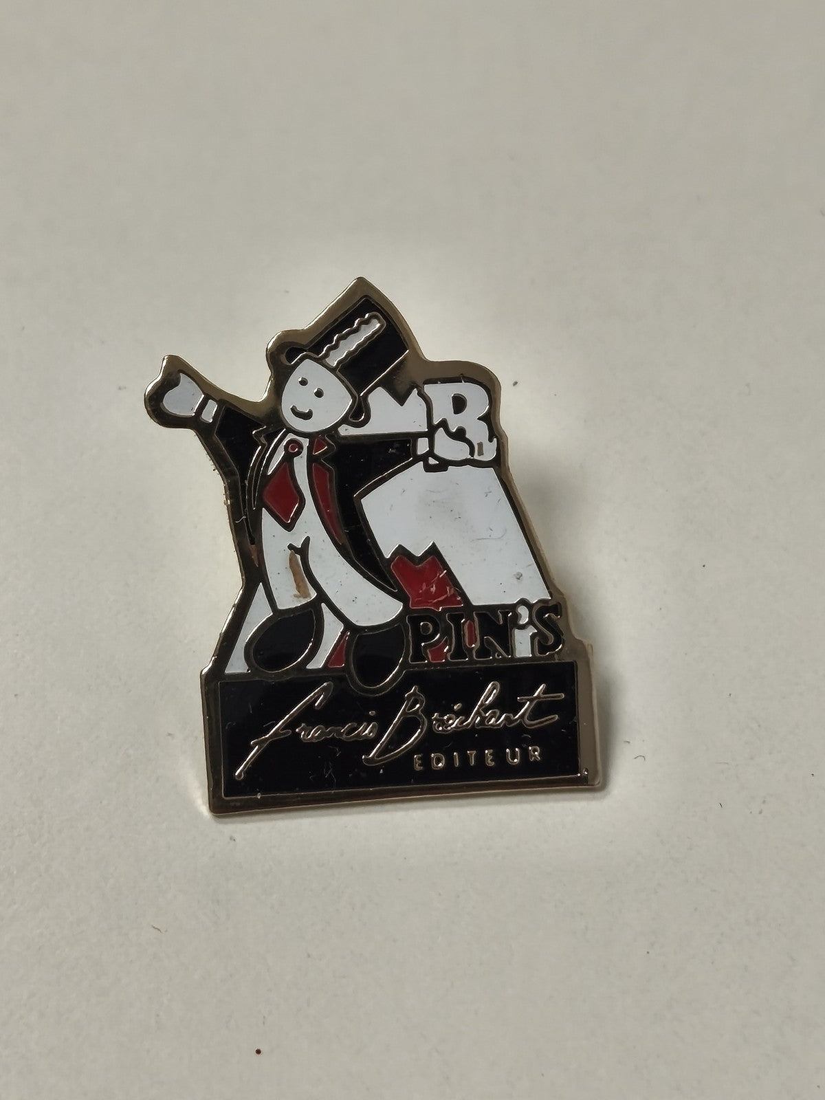Pin's ancien rétro Francis Bréchart collection vintage badge rare objet publicit