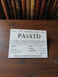 Carte QSL radio amateur PA3ATD Pays-Bas vintage années 70 SSB FT101