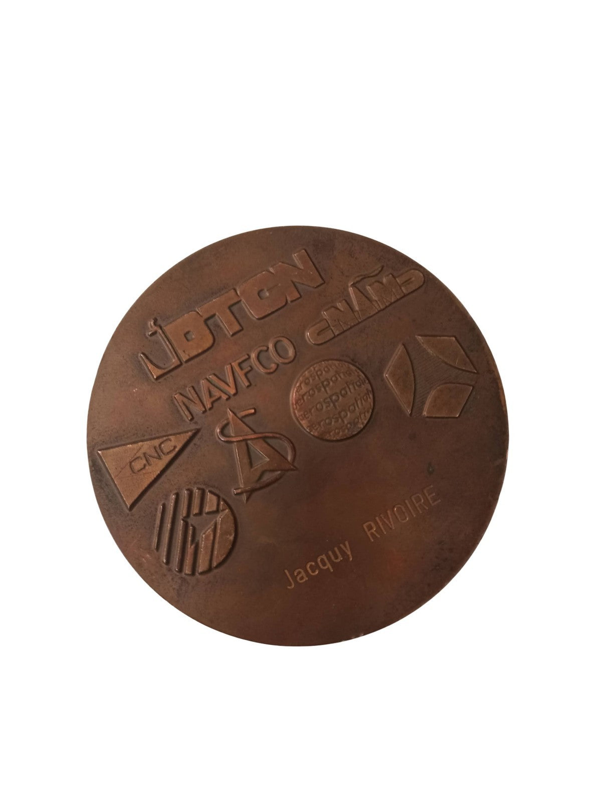 Médaille bronze vintage Sawari Monnaie de Paris marine aéronavale DTCN NAVFCO