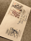 Lettre premier jour JO Tokyo 1964 Tchécoslovaquie timbres oblitérés olympiques