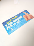 Vintage grand sticker publicitaire ancien Girondin rétro collection déco auto