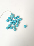 Lot ancien de petites perles turquoise vintage, accessoires rétro pour création,