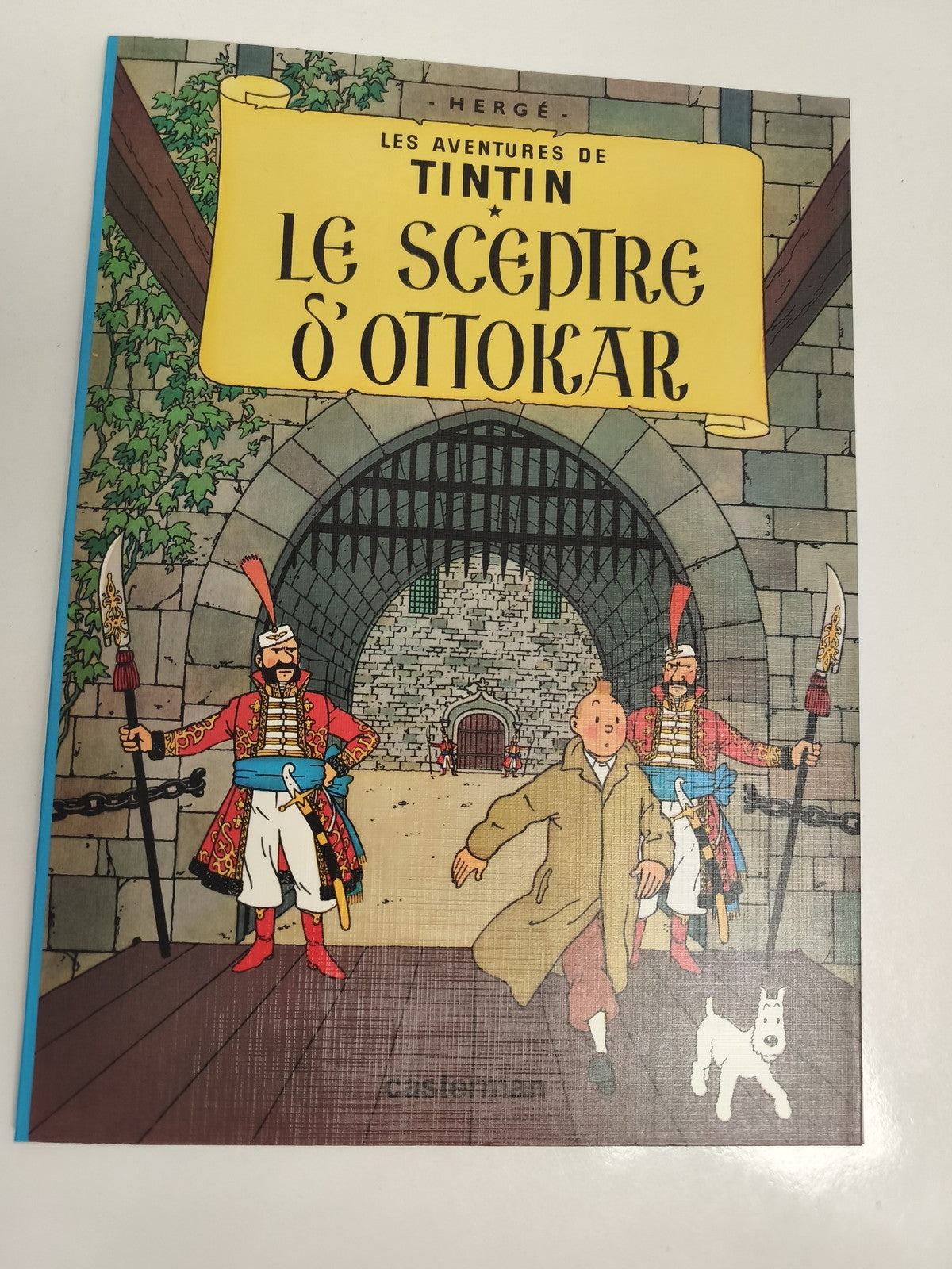 Bande dessinée Tintin Le Sceptre d'Ottokar couverture souple Hergé Casterman