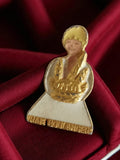 Pin's ancien VRAI BOULANGER badge publicitaire rétro doré vintage boulangerie