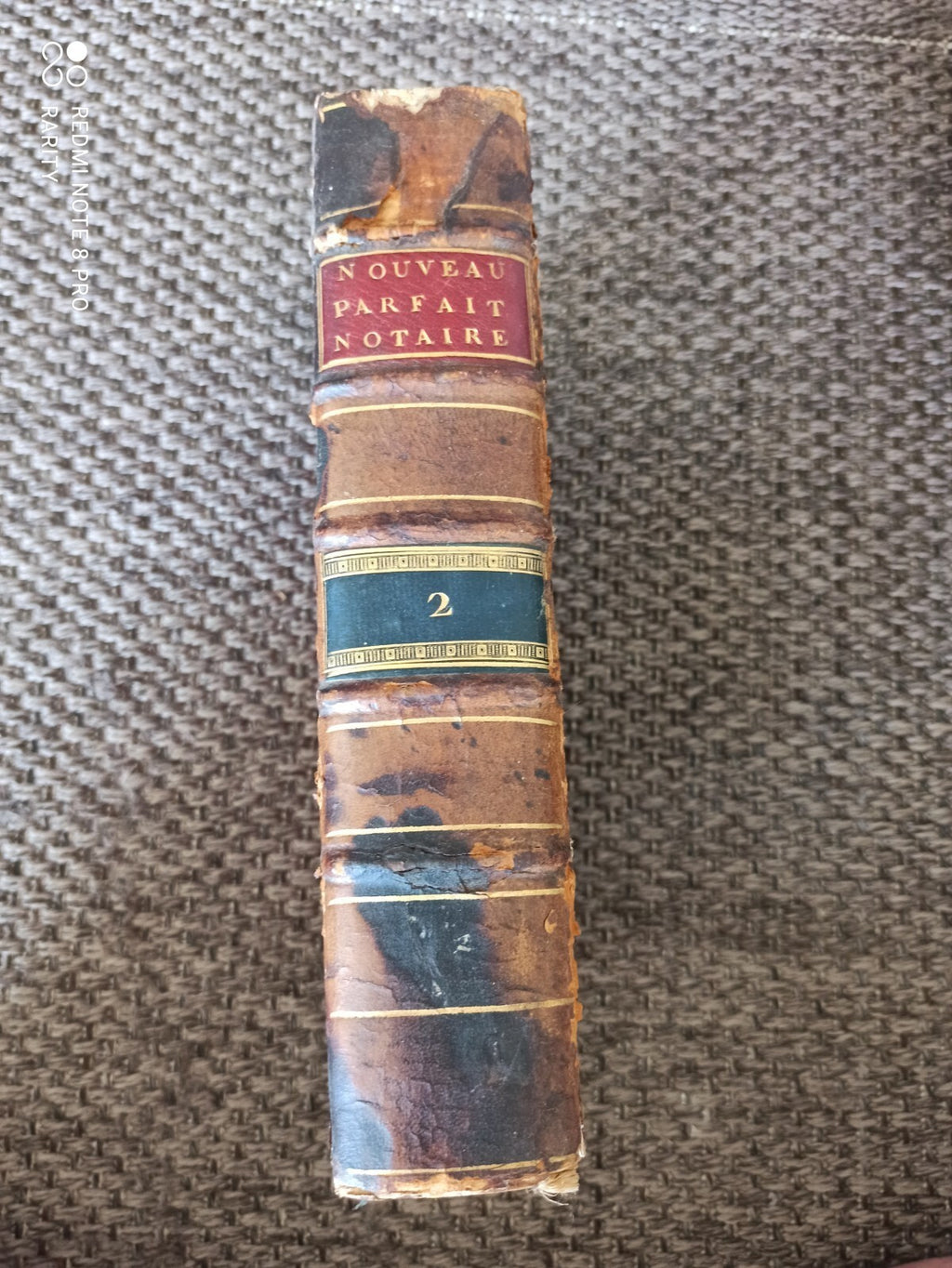 Livre ancien notariat 1807 Parfait Notaire Tome 2 Garnery Paris droit rare