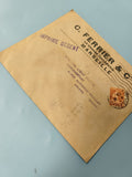 Ancienne enveloppe timbrée oblitérée Marseille philatélie imprimé urgent