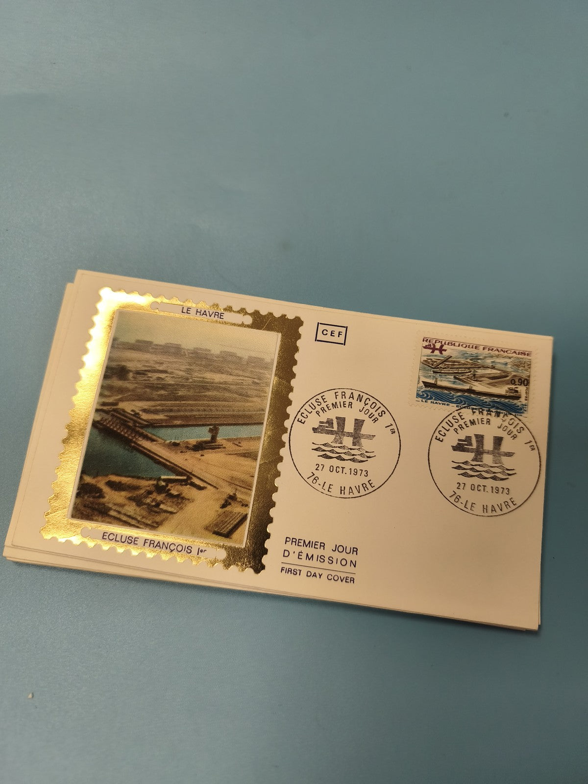 Ancienne enveloppe Premier Jour Le Havre 1973 philatélie Ecluse François I??