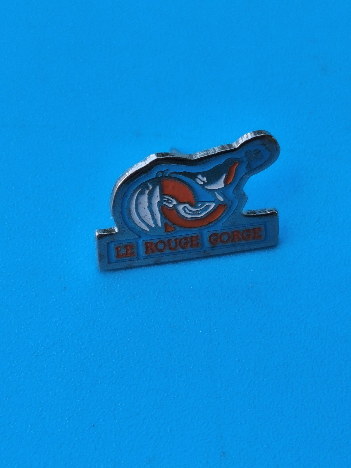 Vintage pin's Le Rouge Gorge oiseau, émaillé, collection, badge ancien