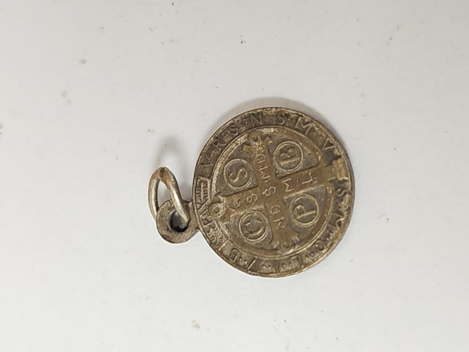Ancienne médaille religieuse catholique vintage rétro pour collectionneur