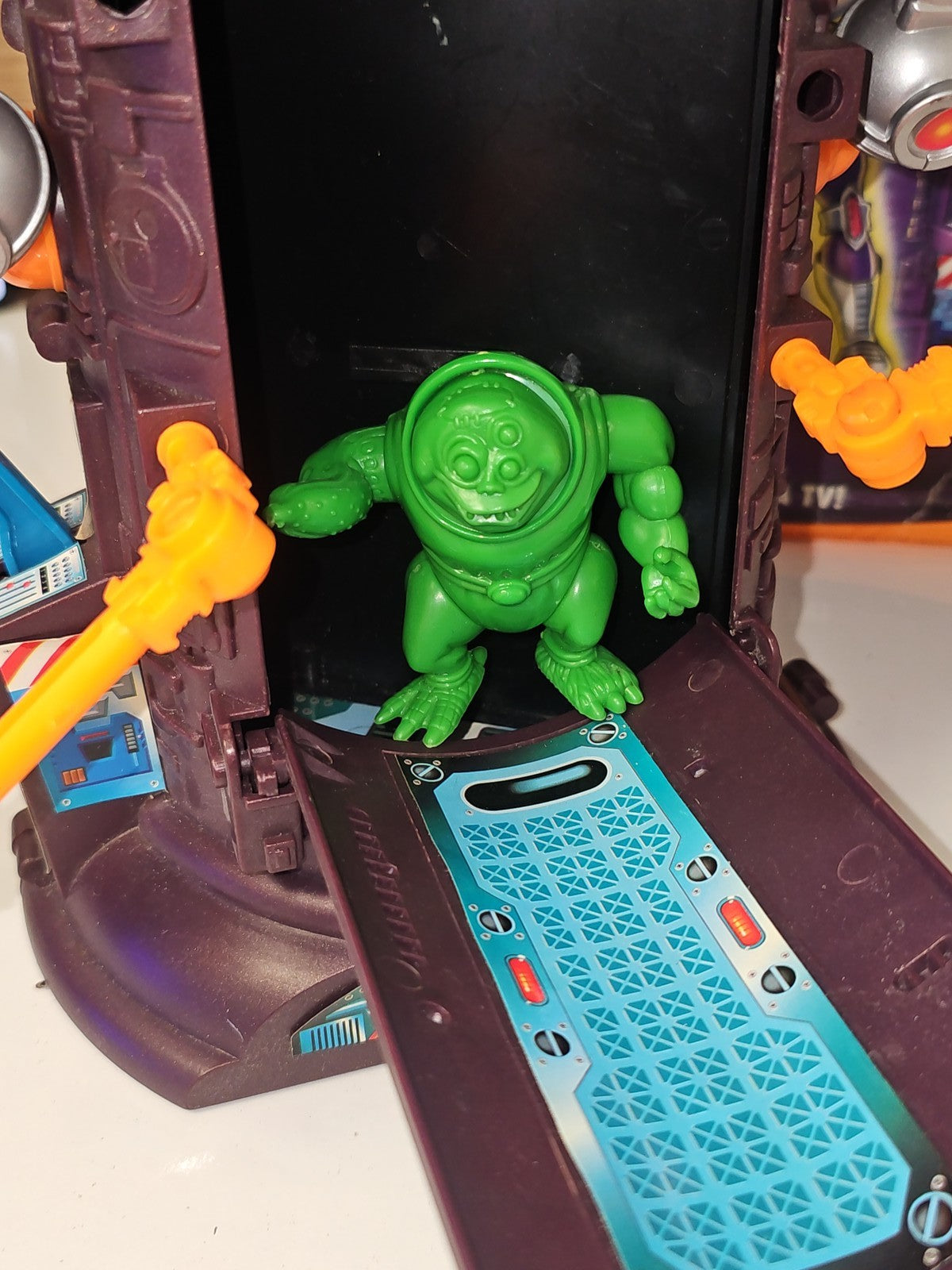 Biker Mice Mars Dr. Karbunkle Transporter Secret Lab 1994 Figurine Boîte d'origi