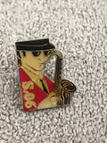 Pin's émaillé vintage musicien saxophone 90's style rétro jazz (Ref 8)