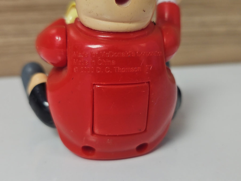 Vintage figurine Fatty McDonald's 2000 Beano rétro Europe Bash Street enfants ra