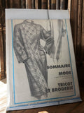 Patron couture vintage robe femme 1984, motif écossais, ancien rétro