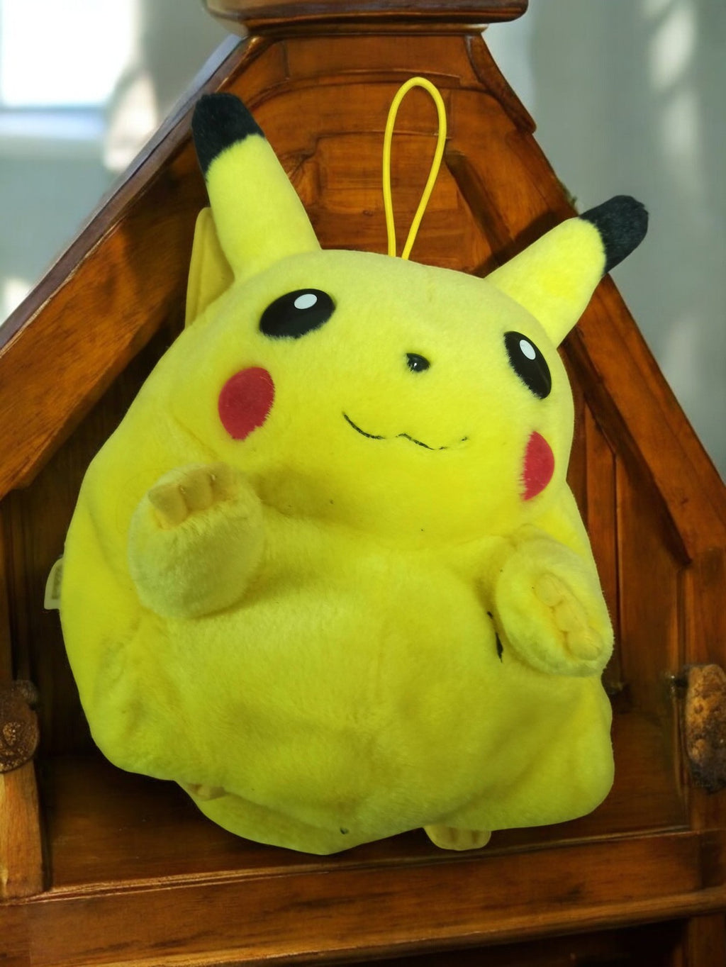 Sac à dos Pikachu peluche vintage Pokémon jaune rétro ancien d'occasion