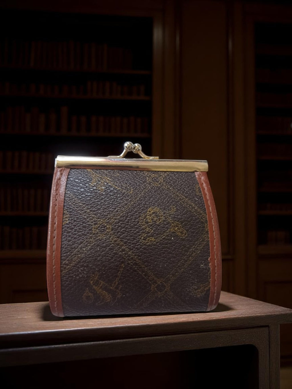 Porte-monnaies Vintage en Cuir Marron | Accessoire Rétro Authentique