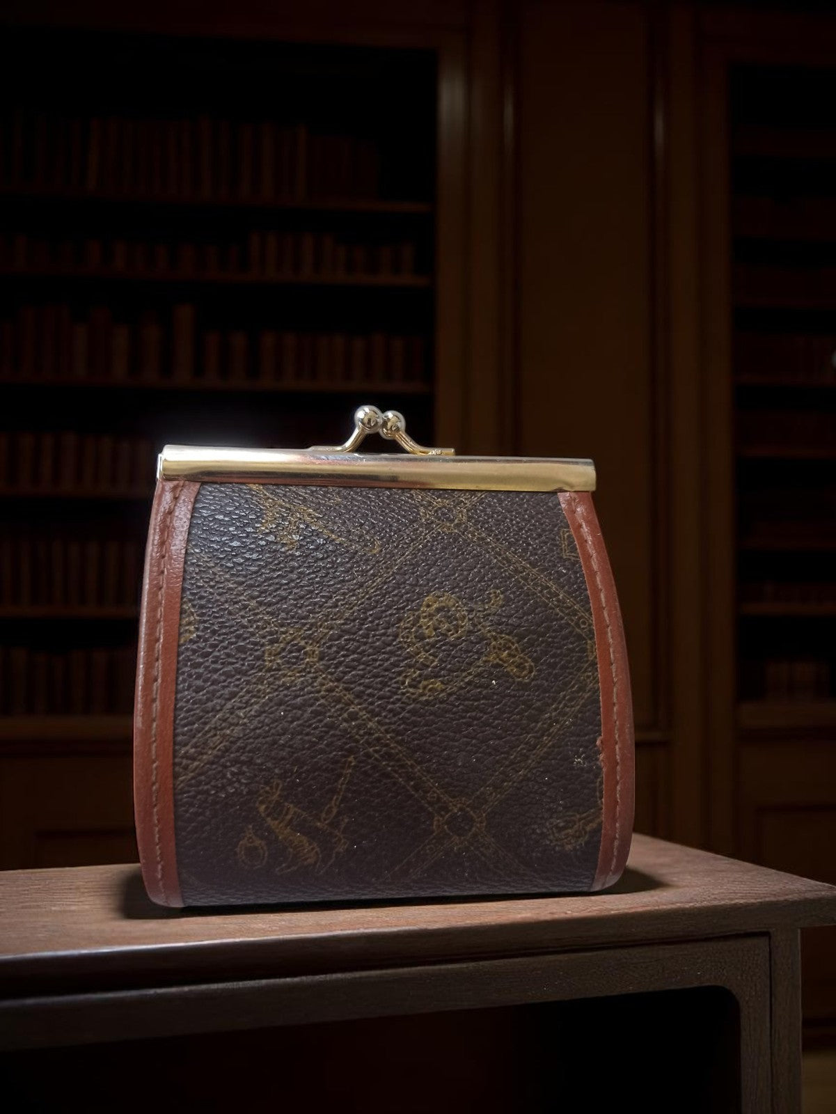 Porte-monnaies Vintage en Cuir Marron | Accessoire Rétro Authentique