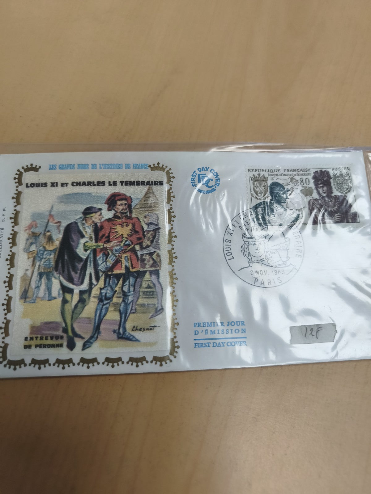 Enveloppe premier jour Louis XI Charles le Téméraire 1983 philatélie FDC