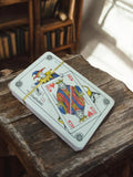 Jeu de cartes vintage ancien motif roi cœur rétro neuf occasion