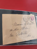Ancienne enveloppe oblitérée 1948 Nice-Matin philatélie collection vintage