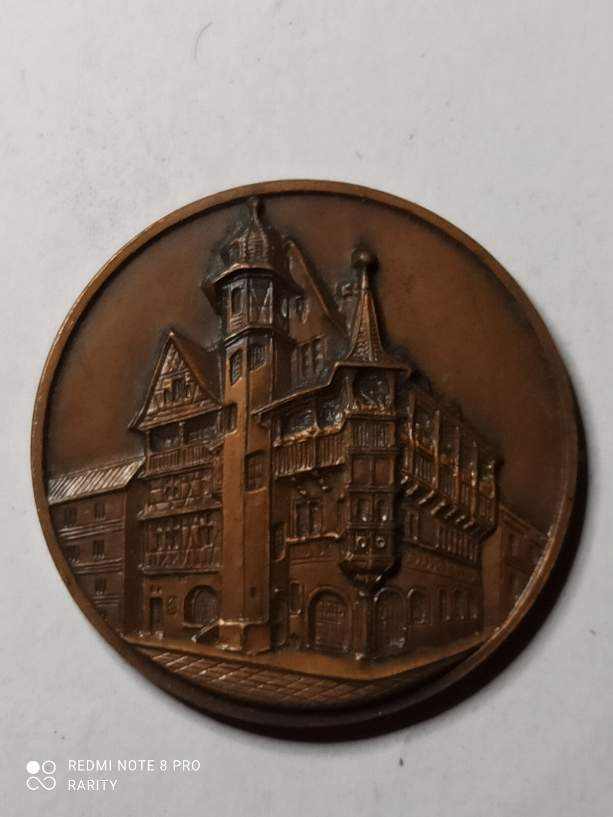 Médaille Exposition Canine Internationale Colmar relief bâtiment Alsace