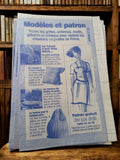 Patron couture vintage Prima jupe droite, modèles tricot rétro, ancien motif