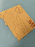 Ancienne enveloppe timbrée oblitérée collection philatélie écriture manuscrite