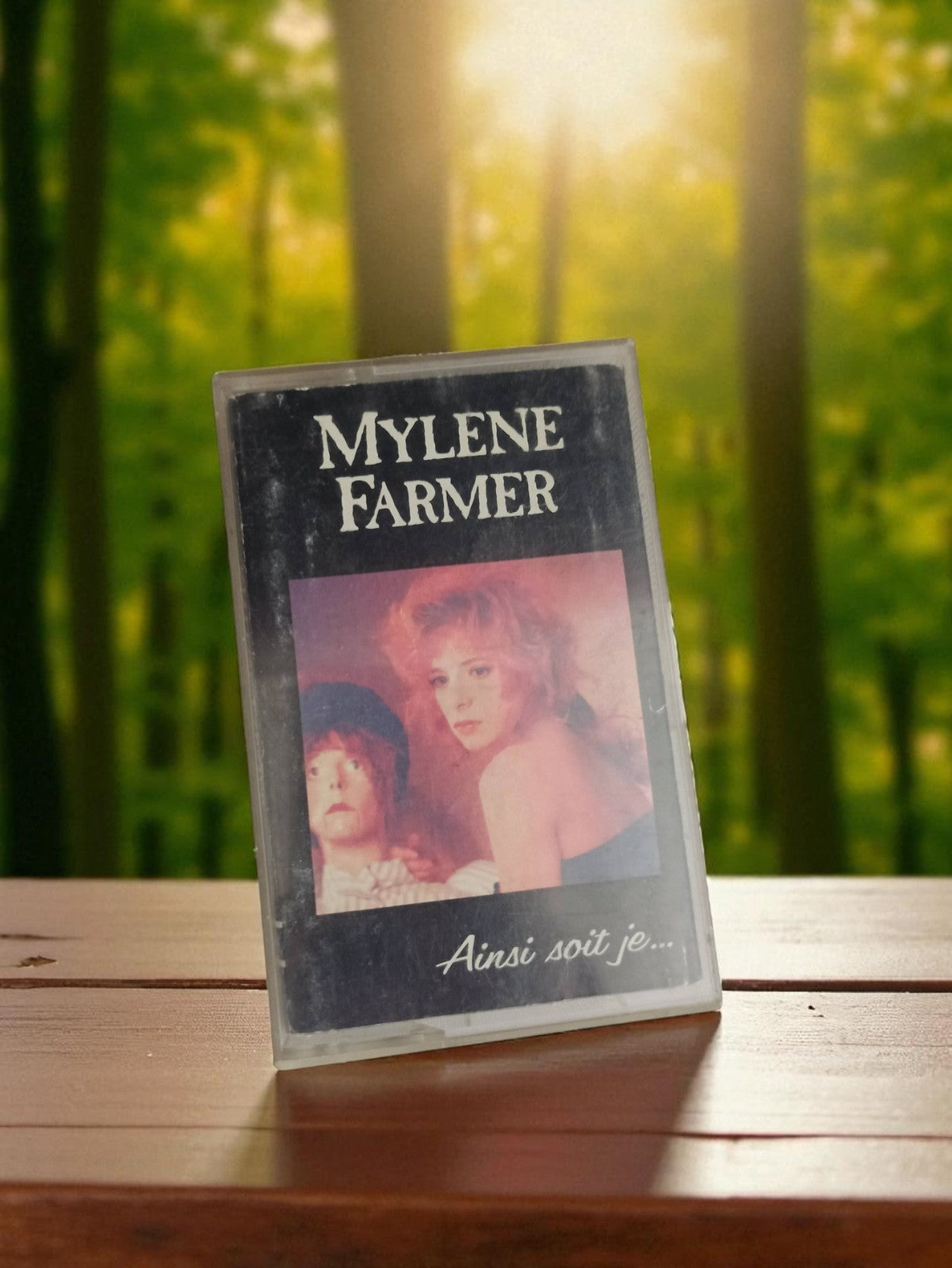 Cassette audio vintage Mylène Farmer Ainsi soit je K7 ancienne pop française