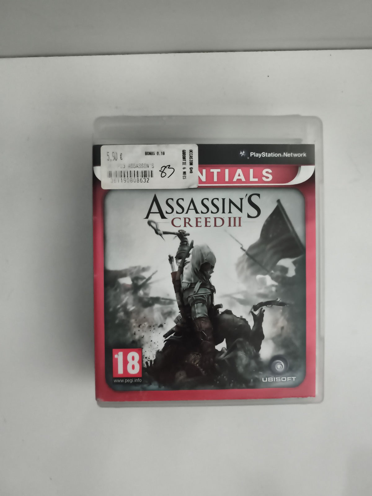 Jeu PS3 Assassin's Creed III Essentials PlayStation, Ubisoft, version française