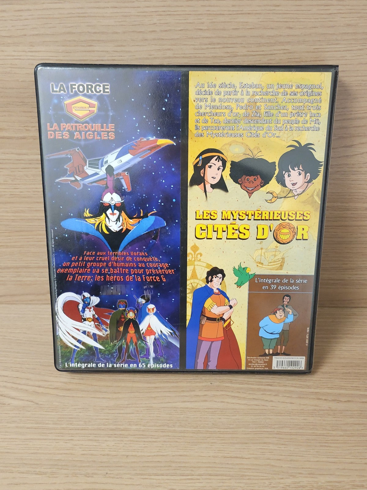 Coffret 12 DVD Les Mystérieuses Cités d'Or + Patrouille des Aigles, 1 DVD manqua