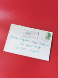 Enveloppe philatélie affranchie Avignon cachet timbre vert manuscrite