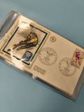 Ancienne enveloppe FDC Jeux Olympiques Grenoble 1968, timbres premier jour