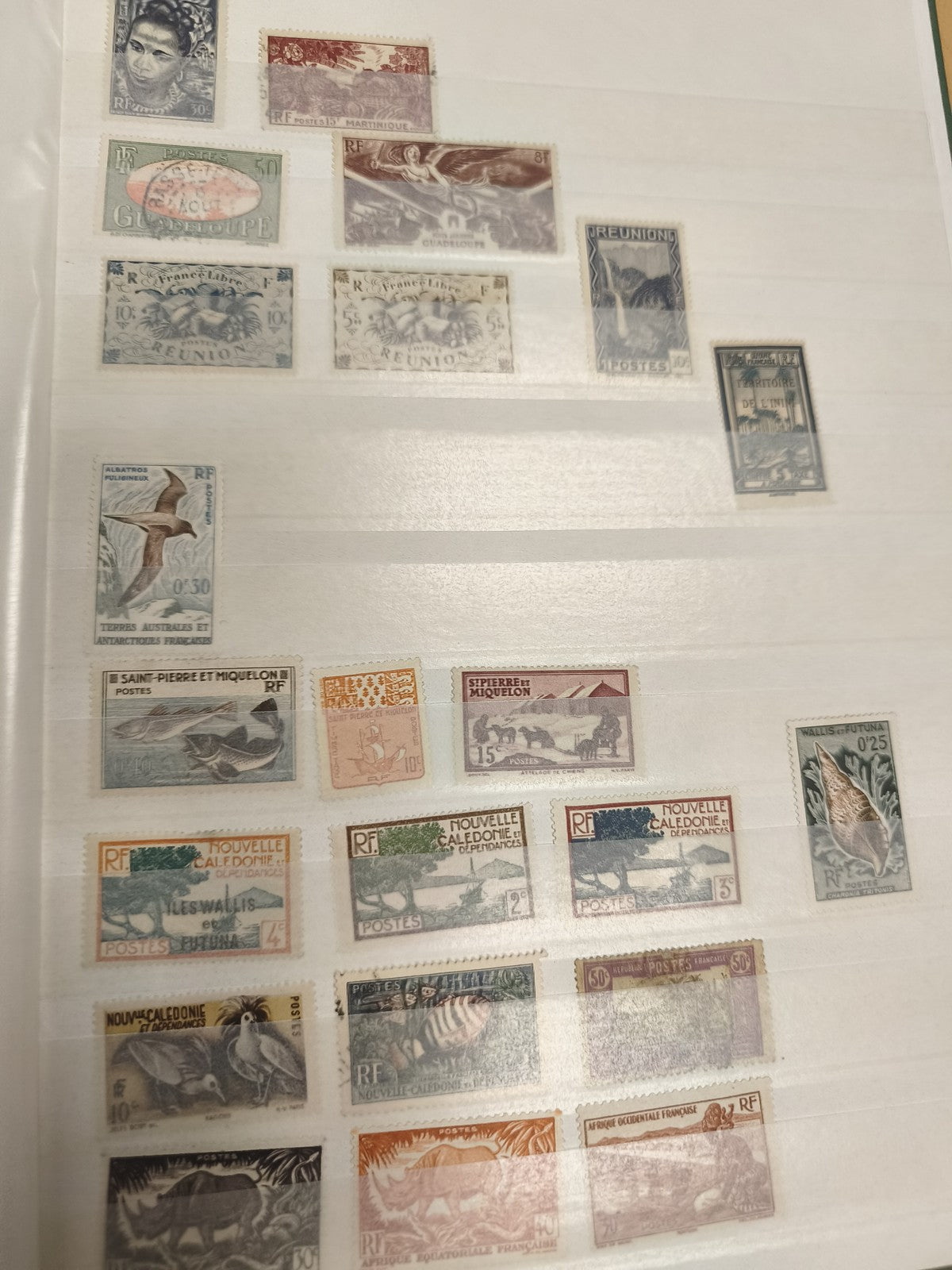 Lot timbres colonies françaises Afrique Outre-mer animaux RF oblitérés