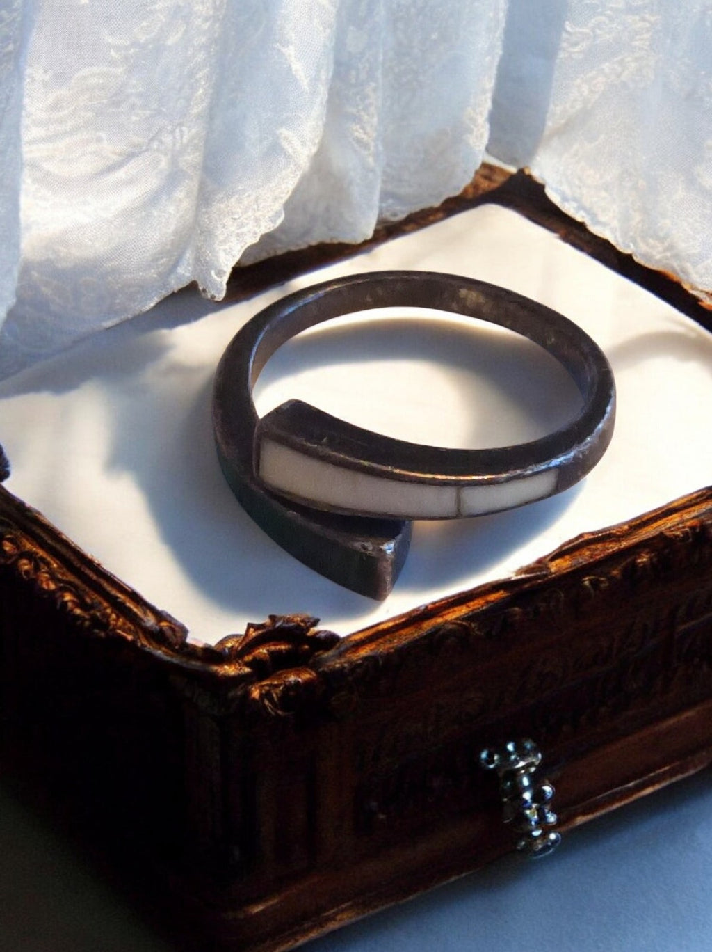 Bague vintage Art Déco taille 51, possible plaquage argent