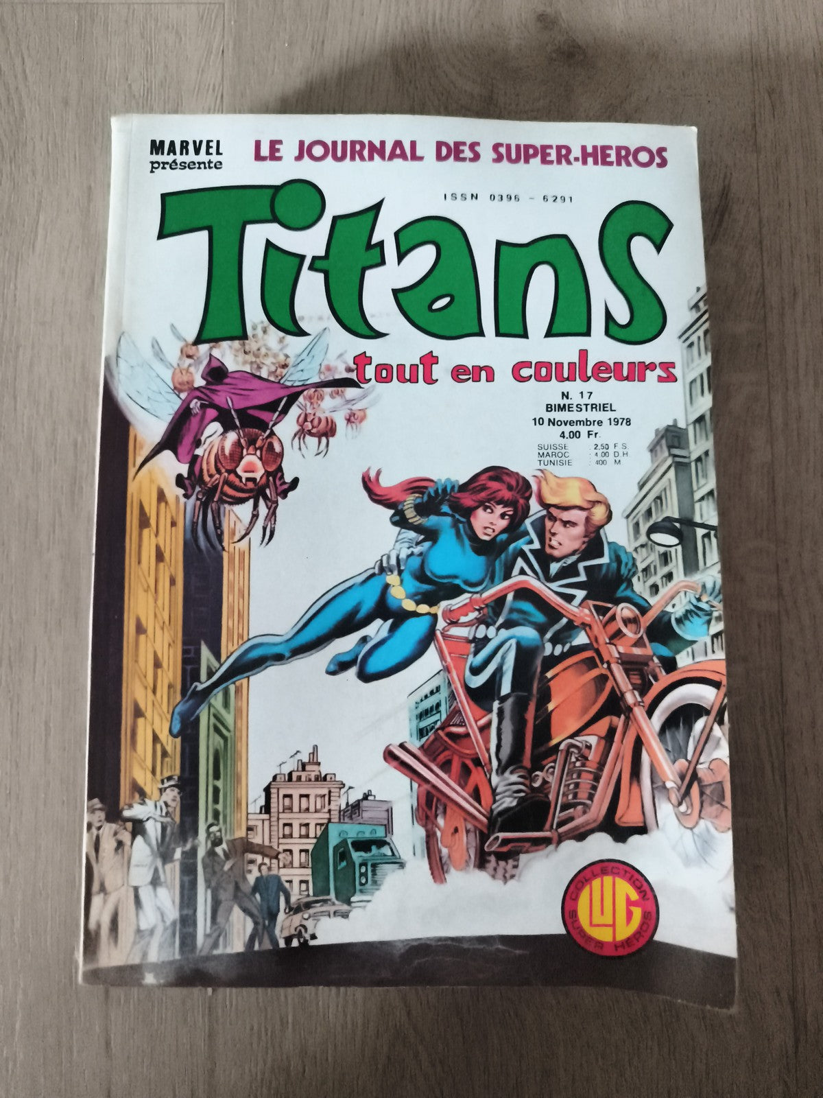 Comic Titans n°17 LUG Marvel 1978 ancien journal super-héros tout en couleurs