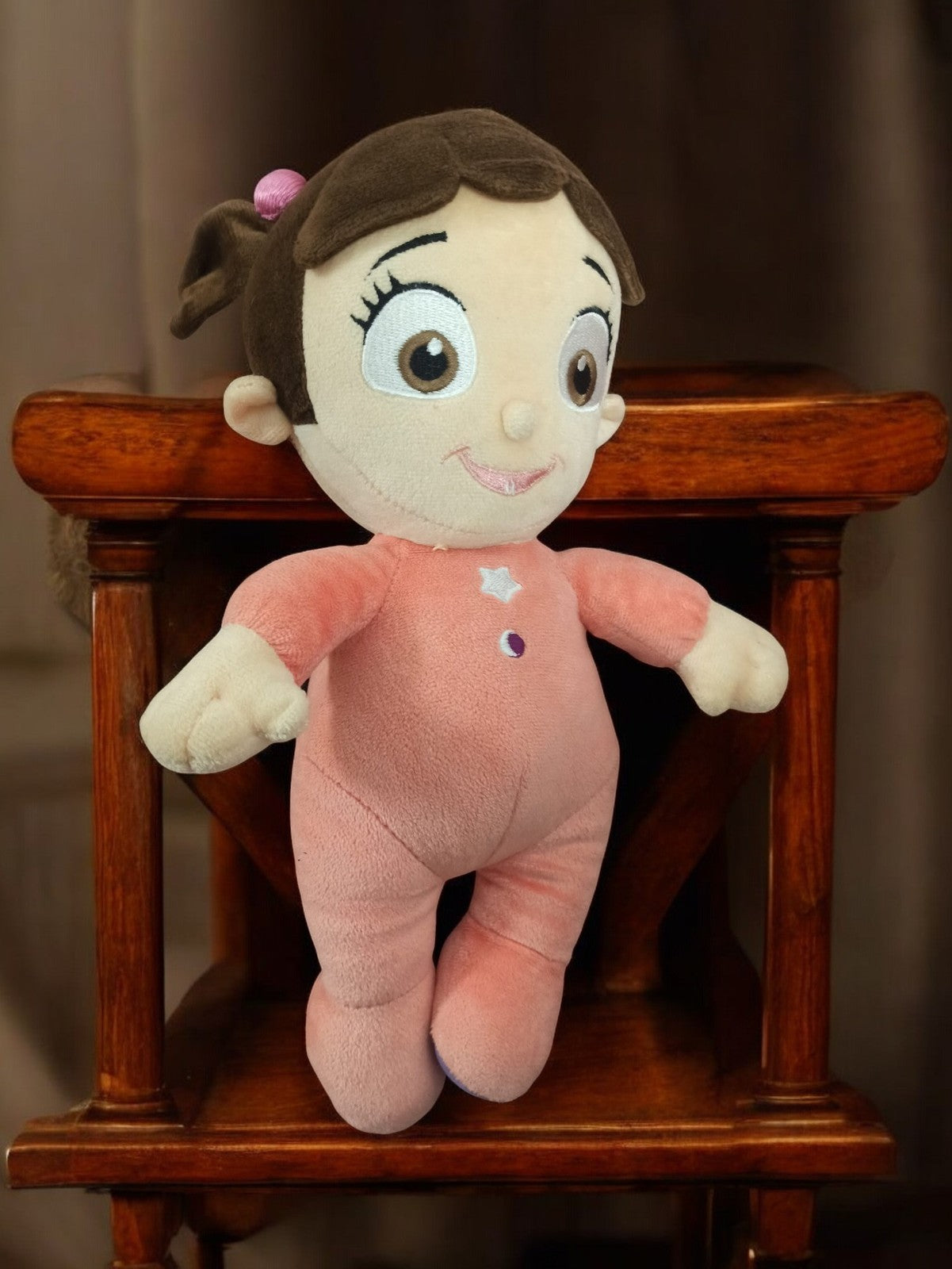 Peluche Boo Disney Monsters Inc vintage, poupée ancienne rose, rare