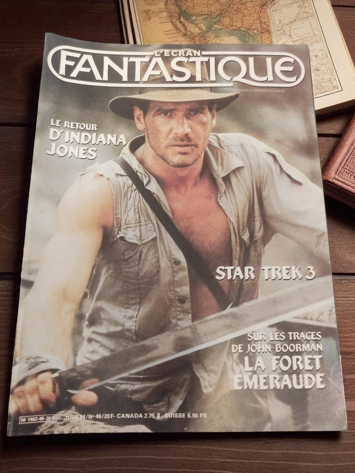 Magazine cinéma L'Écran Fantastique Indiana Jones vintage juin 1984 rétro