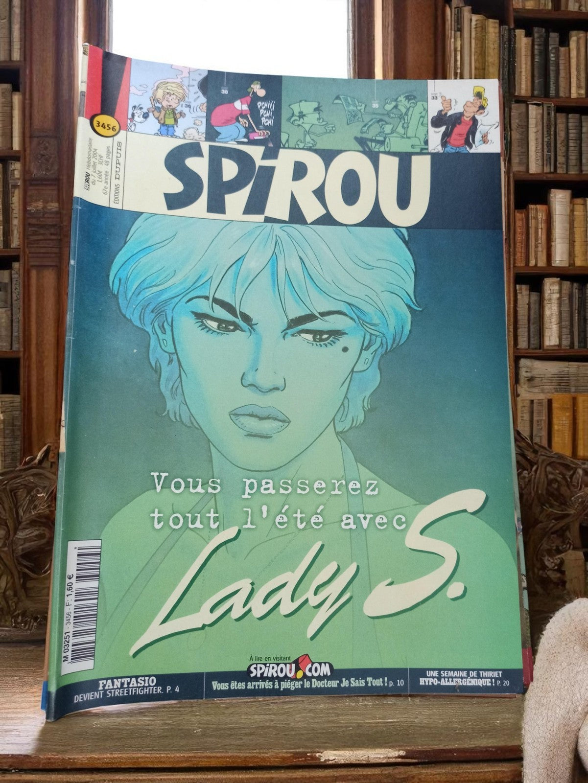 Magazine Spirou Vintage n°3456 Collector Lady S. BD rétro édition