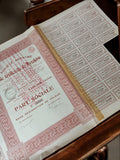 Action au porteur Société Artificielle de Myszków années 1920 titre ancien
