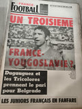 Ancien journal France Football 1968 Dugauguez Tricolores Bosquier